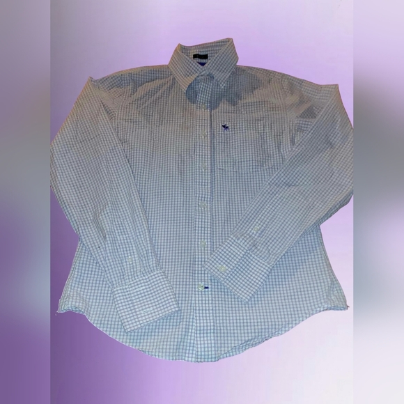 VINTAGE MENS ABERCROMBIE & FITCH LONG SLEEVE BUTTON DOWN SHIRT SZ. SM - Picture 7 of 7